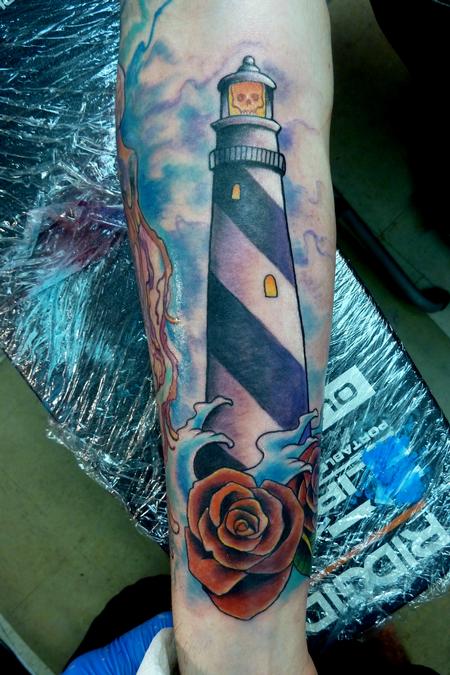 Mully - Lighthouse tattoo